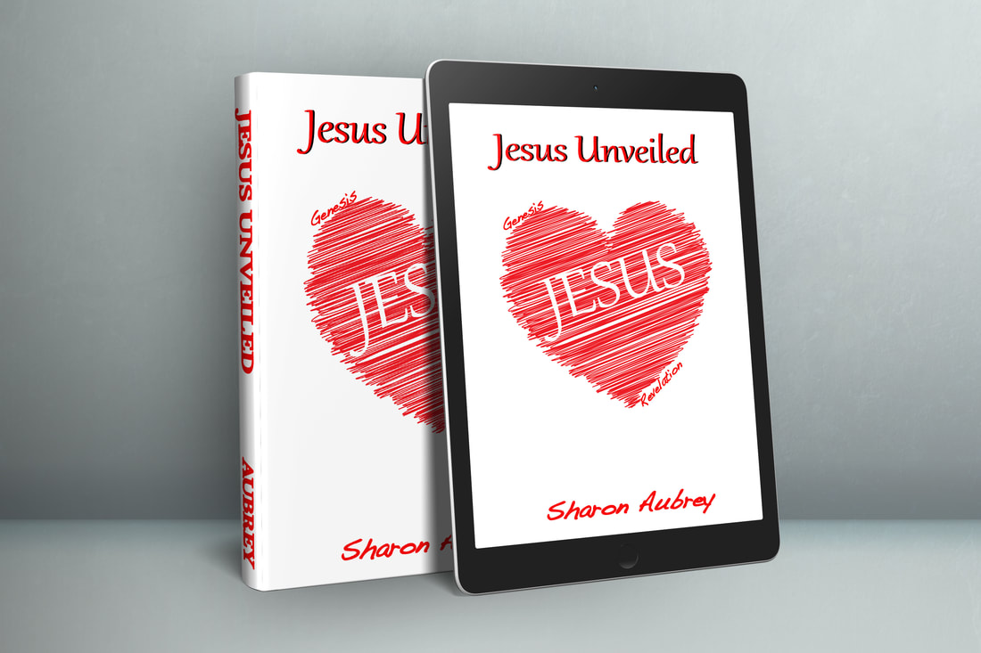 Picture of the book, Jesus Unveiled, beside a tablet with the book's cover on it.